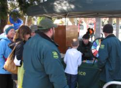 Assisting at a Forestry booth